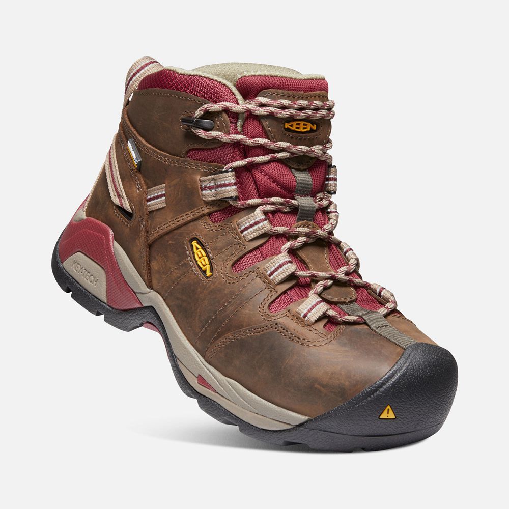 Keen Laarzen Dames Bruin - Detroit Xt Waterproof (Steel Toe) - 28594-DRUF